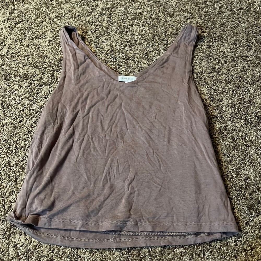 Light purple crop top/ super lightweight as well.